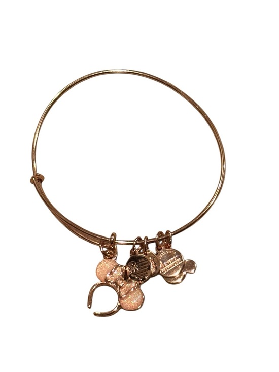 Alex and Ani Jewelry - Alex and Ani Disney Parks Minnie Mouse Rose Gold Charm Bangle Bracelet